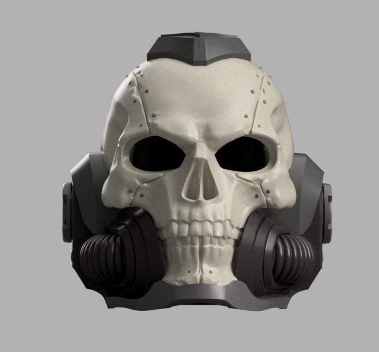 STL 3D Print Files The Chaplain Space Marine Primaris Astartes Helmet MK X MK 10 Helmet Cosplay 1:1 Warhammer 40k