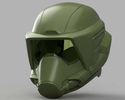 STL 3D Print Files Helldivers 2 - FS-38 Eradicator Helmet DIY Kit Cosplay 1:1 scale