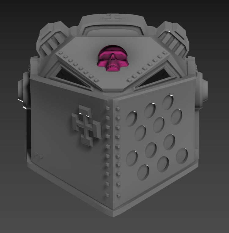 STL 3D Print Files Grey Knight Terminator SpaceMarine Helmet 1:1 Cosplay Replica