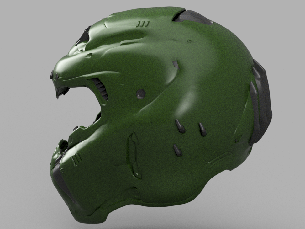 Doom Eternal Doom Guy Helmet Diy KIT Cosplay 1:1 scale