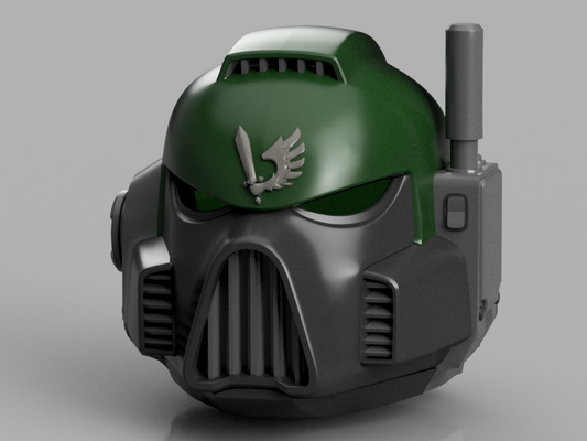 STL 3D Print files Raven Wing MK8 Errant Operator Space Marine Helmet Cosplay 1:1 Warhammer 40K