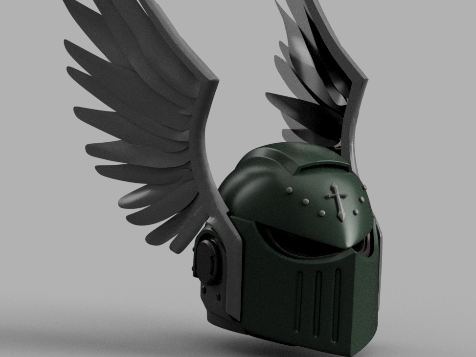 STL 3D Print Files Space Marine Helmet Warhammer Bulwark Champion Death Angel Primaris Astartes MK X MK 10 Wh40k Helmet Cosplay1:1