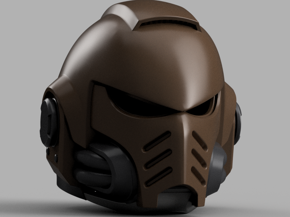 STL 3D Print Files Space Marine Helmet Warhammer Bulwark Champion Basic Bulwark Death Angel Primaris Astartes MK X MK 10 Wh40k Helmet Cosplay 1:1