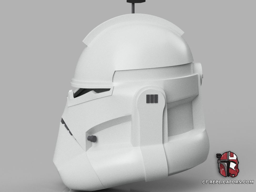 STL 3D Print Files Commander Wolf Wolffe Season 4-7 Animated Clone Trooper Helmet TCW Phase 2 Star Wars Cosplay