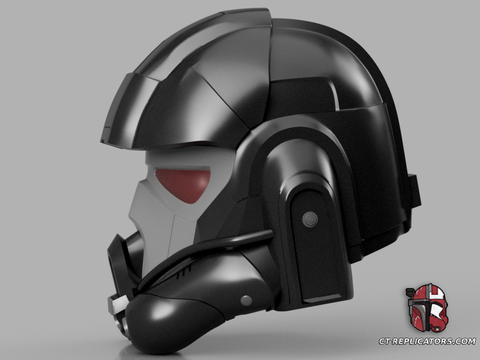 STL 3D Print Files Star Wars Squadron TIE Pilot Variant Assault Helmet 1:1 Replica Cosplay Battlefront