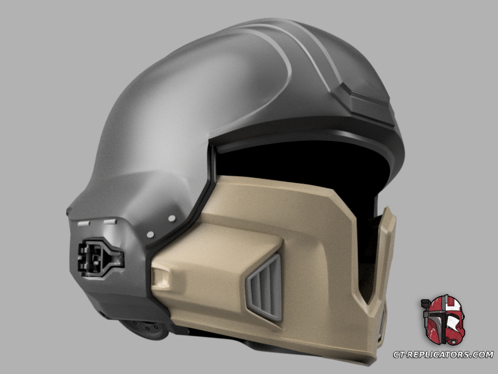 STL 3D Print Files Helldivers 2 - DP-11 Champion Of The People Helmet Diy KIT Cosplay 1:1 scale