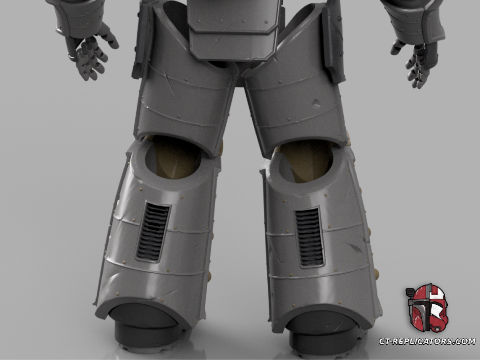 STL 3D Print Files Iron Warriors Chaos Grunt SM2 Space Marine Armor Cosplay 1:1