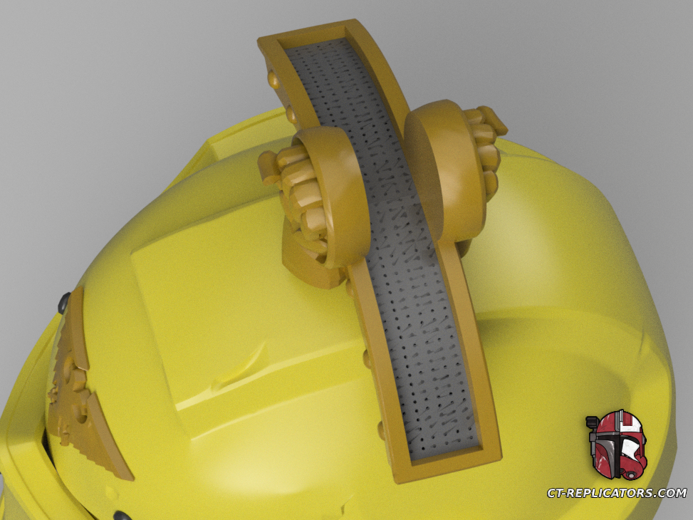 STL 3D Print Files Imperial Fist Champion SpaceMarine 2 Helmet 1:1 Replica Cosplay