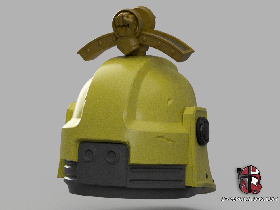 Imperial Fist Champion SpaceMarine 2 Helmet 1:1 Replica Cosplay