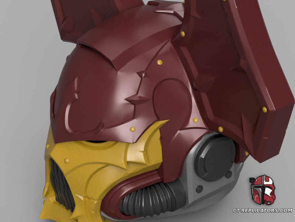 STL 3D Print Files Khorne Berserker Helmet Space Marine 2 1:1 Replica Cosplay 40k