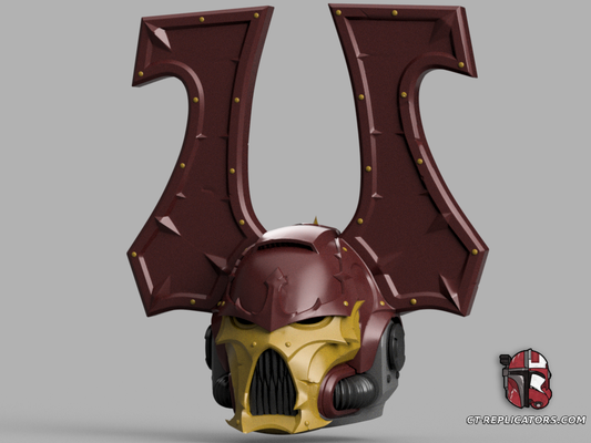 STL 3D Print Files Khorne Berserker Helmet Space Marine 2 1:1 Replica Cosplay 40k