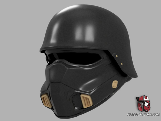 STL 3D Print Files Helldivers 2 B0-8 Light Gunner Helmet Diy Kit Cosplay 1:1