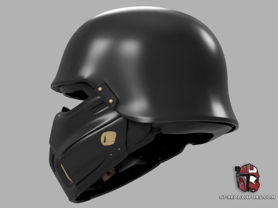 STL 3D Print Files Helldivers 2 B0-8 Light Gunner Helmet Diy Kit Cosplay 1:1