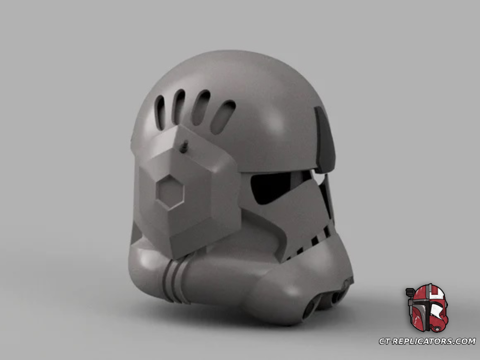 STL 3D Print Files Clone Trooper Stealth Operations Realistic Helmet Phase 2 ROTS Star Wars Cosplay