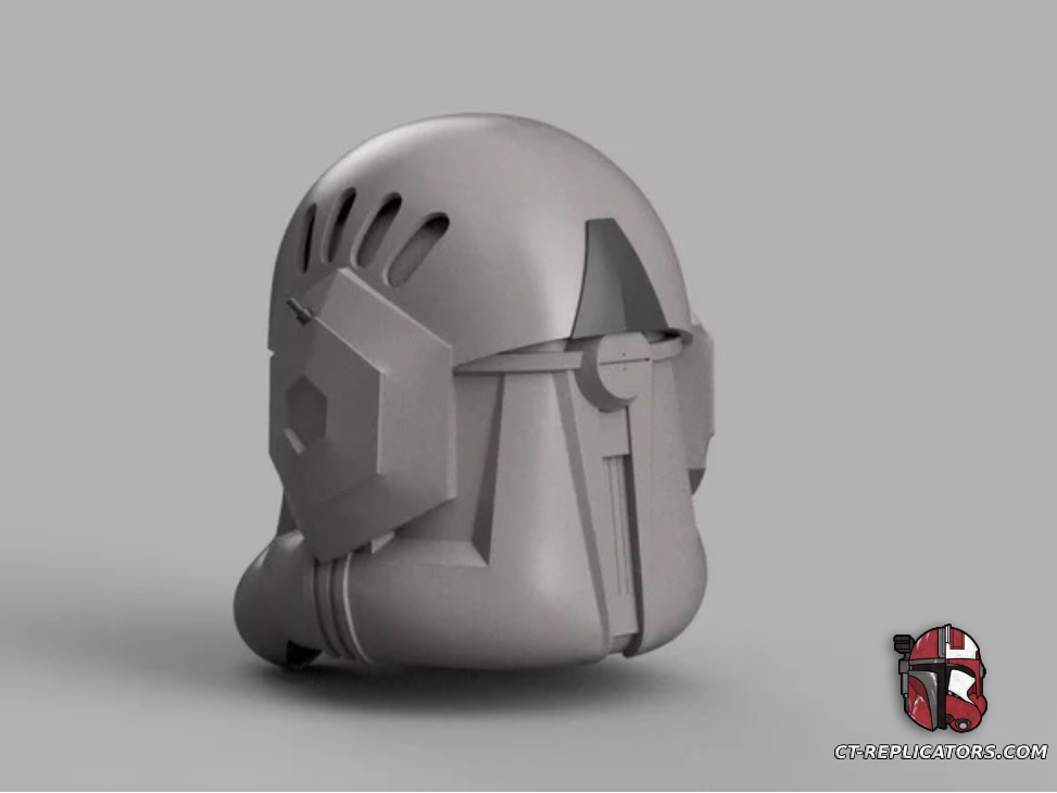 STL 3D Print Files Clone Trooper Stealth Operations Realistic Helmet Phase 2 ROTS Star Wars Cosplay