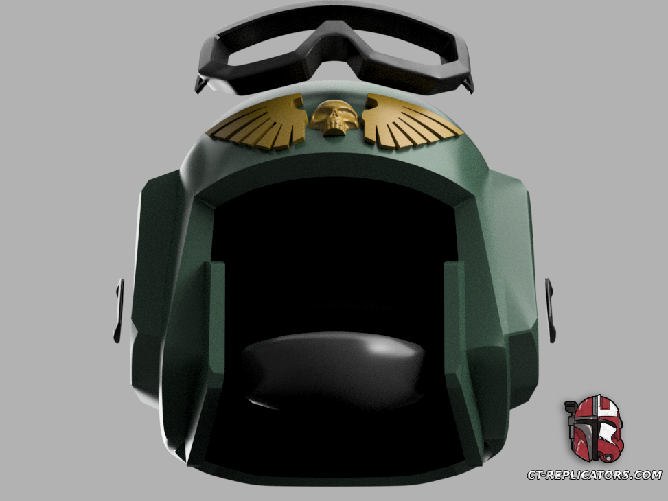 Cardian Imperial Guardsman Shock Trooper Helmet Cosplay Replica 1:1 Goggles Version