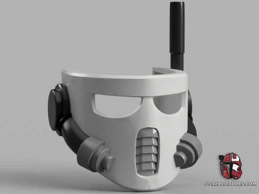 STL 3D Print Files Vindicare Assassin - Execution Force Mask Helmet 1:1 Cosplay Replica