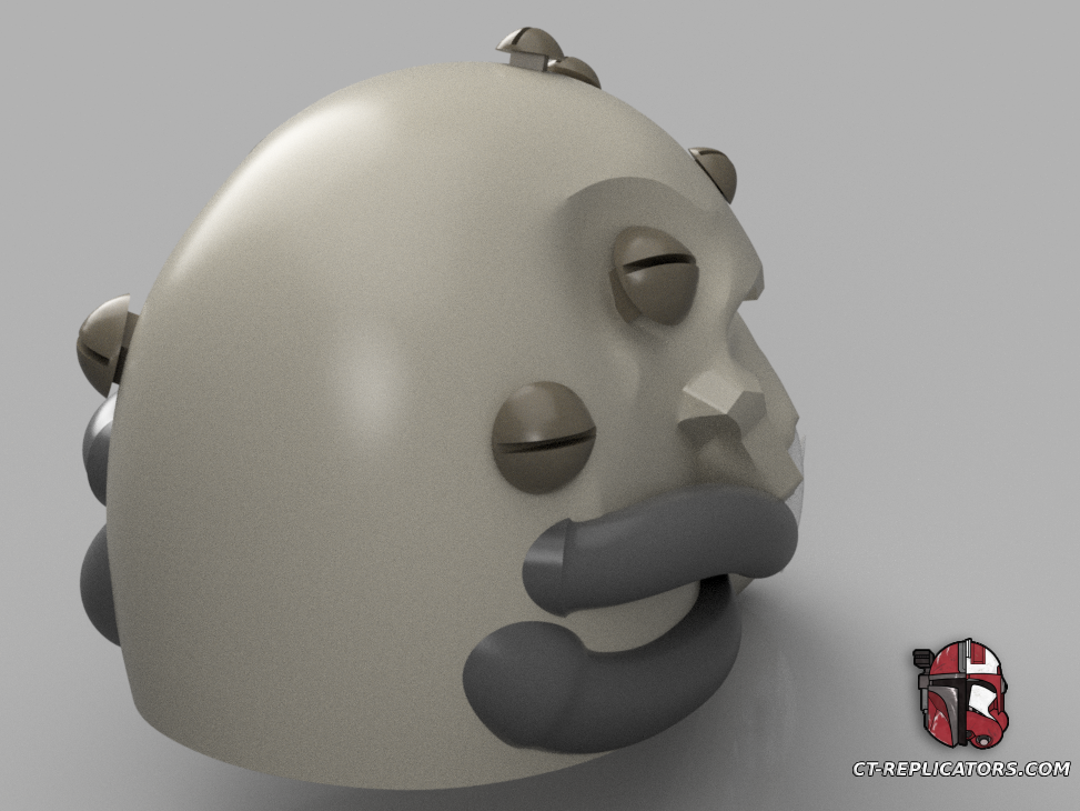 STL 3D Print Files Space Wolves Priest Chaplain Helmet 1:1 Replica Cosplay