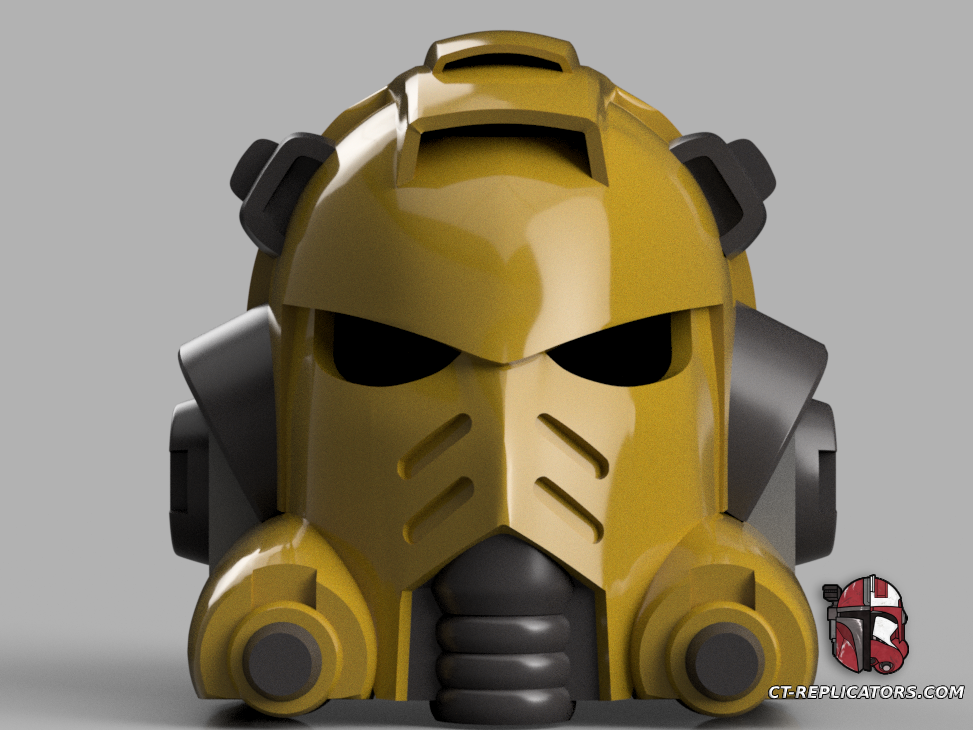 STL 3D Print Files Original Gravis Support Heavy Space Marine Helmet 1:1 Cosplay Replica