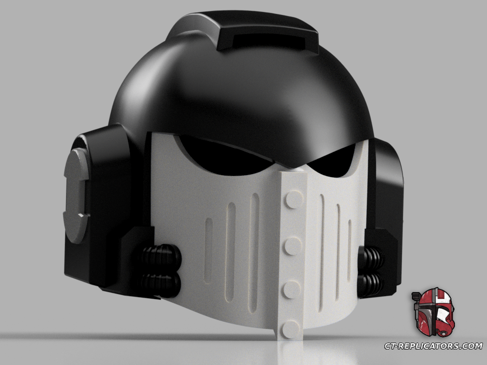 STL 3D Print Files SpaceMarine 1 MK.3 Helmet 1:1 Cosplay Replica