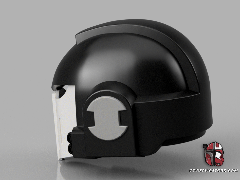 STL 3D Print Files SpaceMarine 1 MK.3 Helmet 1:1 Cosplay Replica