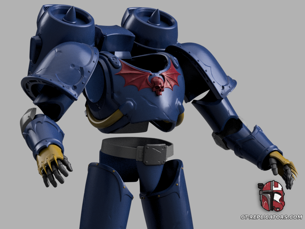 STL 3D Print Files Night Lord SpaceMarine 2 Armor 1;1 Replica Cosplay 2M