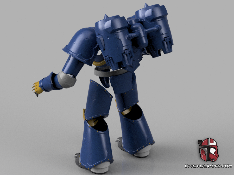 STL 3D Print Files Night Lord SpaceMarine 2 Armor 1;1 Replica Cosplay 2M