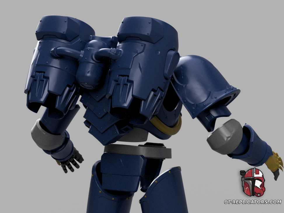 STL 3D Print Files Night Lord SpaceMarine 2 Armor 1;1 Replica Cosplay 2M