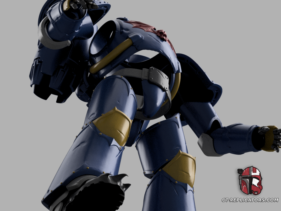 STL 3D Print Files Night Lord SpaceMarine 2 Armor 1;1 Replica Cosplay 2M
