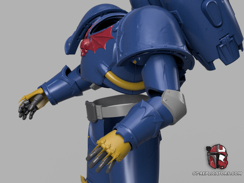 STL 3D Print Files Night Lord SpaceMarine 2 Armor 1;1 Replica Cosplay 2M