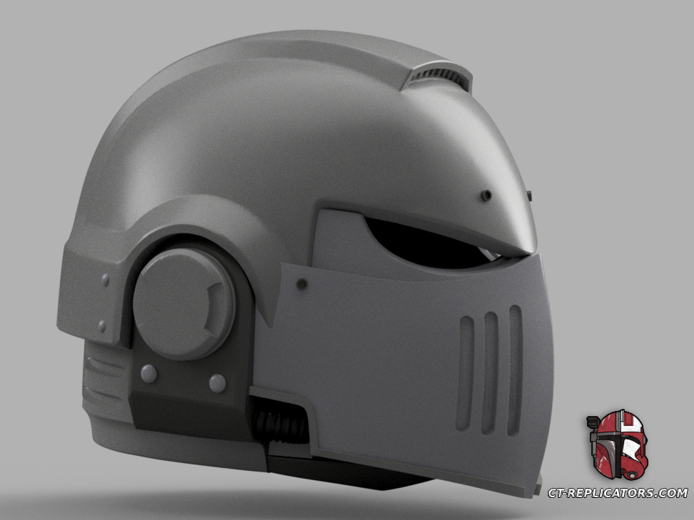 STL 3D Print Files Amazon Secret Level Space Marine Helmet 1:1 Cosplay Replica