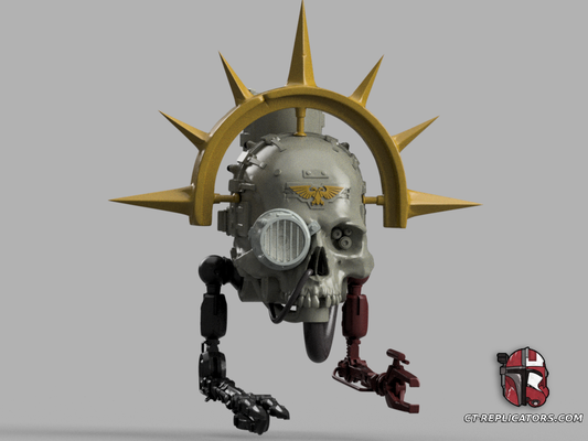 STL 3D Print Files Servo Skull SpaceMarine 2 1:1 Scale Replica WH40K