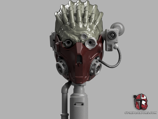 STL 3D Print Files Tech Priest Helmet SpaceMarine 2 Cosplay 1:1 Replica WH40K