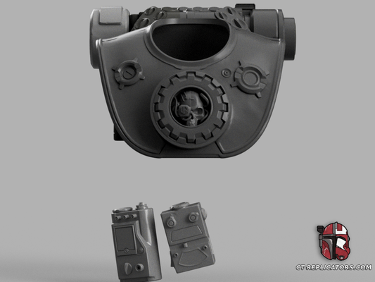 STL 3D Print Files Tech Priest Armor SpaceMarine 2 Cosplay 1:1 Replica