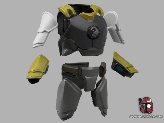 STL 3D Print Files Helldivers 2 RE-824 Bearer of the Standard Armor Diy KIT Cosplay 1:1 scale