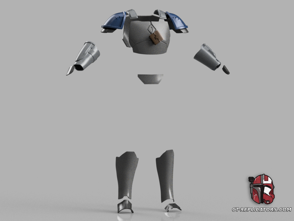 STL 3D Print Files FORTNITE Mandalorian Armor SPIRIT Star Wars 1:1 Replica Cosplay