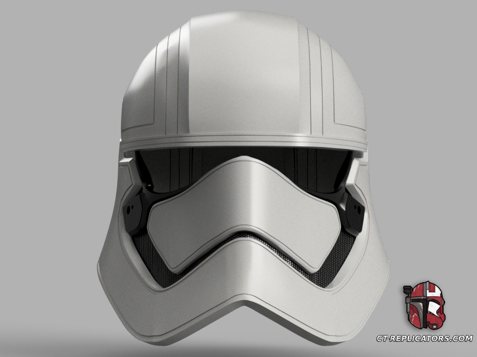 STL 3D Print Files Captain Phasma Helmet TFA TLJ Star Wars 1:1 Replica Cosplay