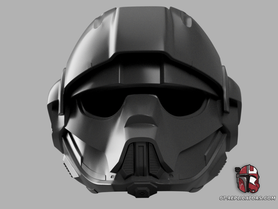 STL 3D Print Files Helldivers 2 SR-64 Cinderblock Helmet Diy KIT Cosplay 1:1 scale
