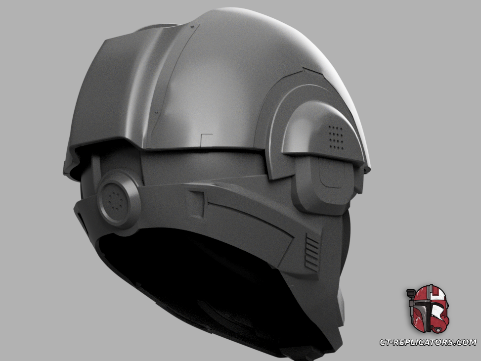 STL 3D Print Files Helldivers 2 SR-64 Cinderblock Helmet Diy KIT Cosplay 1:1 scale