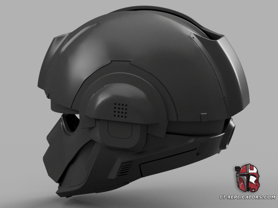 STL 3D Print Files Helldivers 2 SR-64 Cinderblock Helmet Diy KIT Cosplay 1:1 scale