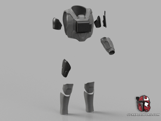 STL 3D Print Files Helldivers 2 SR-24 Street Scout Armor Diy KIT Cosplay 1:1 scale