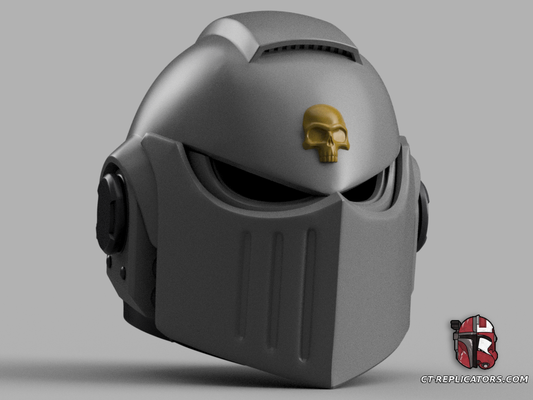 STL 3D Print Files Space Marine Helmet Warhammer Bulwark Champion Basic Bulwark Death Angel Primaris Astartes MK X MK 10 Wh40k Helmet Cosplay 1:1