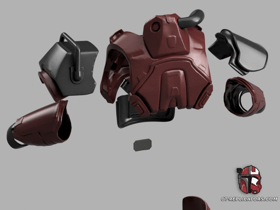 STL 3D Print Files Helldivers 2 I-09 Heatseeker Armor Diy KIT Cosplay 1:1 scale