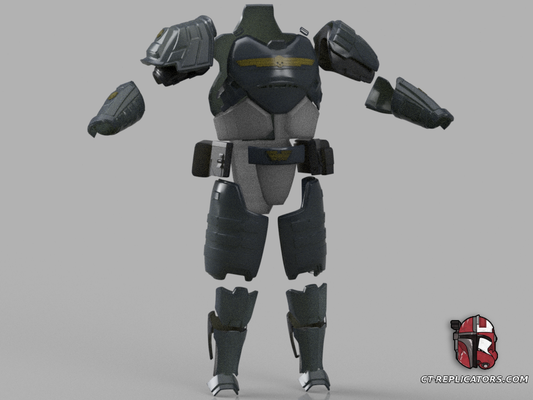 STL 3D Print Files Helldivers 2 BP-77 Grand Juror Armor Diy KIT Cosplay 1:1 scale