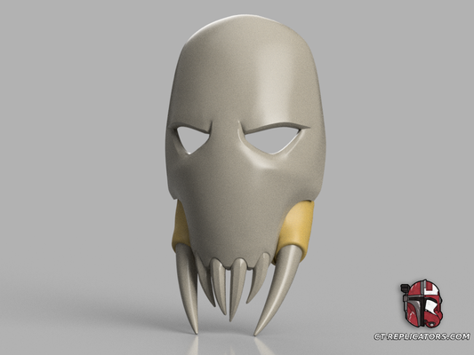 STL 3D Print Files Star Wars Fortnite Warlord Grievous Mask Helmet 1:1 Cosplay Replica