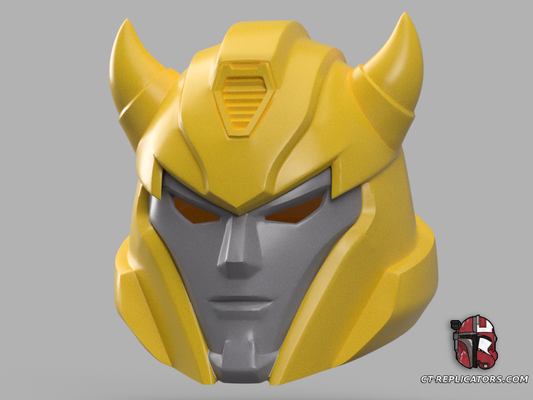 STL 3D Print Files G1 Fortnite Transformers Bumblebee Helmet 1:1 Replica Cosplay