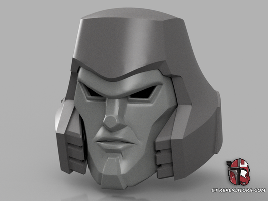 STL 3D Print Files G1 Fortnite Transformers Megatron Helmet 1:1 Replica Cosplay