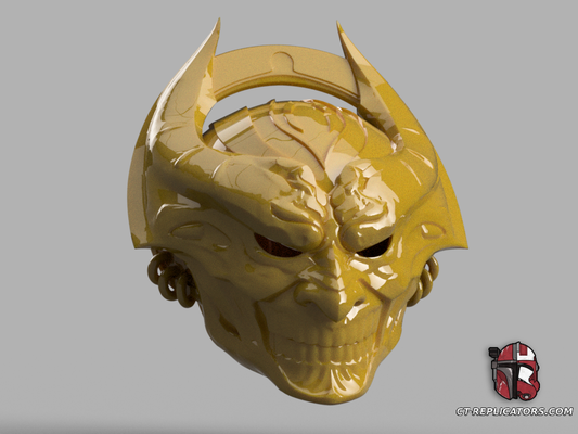 STL 3D Print Files Yoshimitsu Gold Yaksha Tekken 8 Helmet Cosplay Replica 1:1