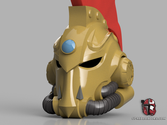 STL 3D Print Files Kariyan Blade Champion of the Adeptus Custodes Space Marine Helmet 1:1 Cosplay Replica
