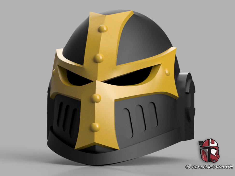 STL 3D Print Files Black Templar Ancient Thoread Space Marine Helmet 1:1 Replica Cosplay